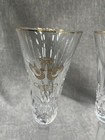 Waterford Lismore 12 Days Christmas Partridge Flutes Pair Nib Crystal Ds43