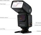 Powerextra Professional Df-400 Speedlite Camera Flash For Canon Nikon Pentax Sam