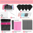 Professional Disposable Makeup Applicators Kit With Storage Box