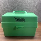 Vintage 1970s-1980s Illustrated Wildlife Treasury Animal Cards With Green Case