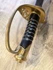 Reproduction Officer Civil War Sword With Scabbard Engraved U s  Pluribus