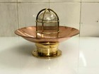 Authentic Old Antique Salvage Brass Nautical Ship Wall Mount Ceiling Light