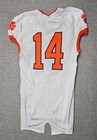 Clemson Tigers Football Jersey Mens 38 L White Game Worn Team Issued Nike  14