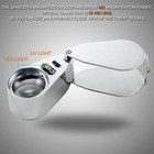40x Jewelers Loupe Jewelry Loop Coin Magnifier Light Pocket Led Magnifying Glass