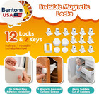 Child Safety Kit - 67 Pack Baby Proofing Essentials   Magnetic Cabinet Locks  Po
