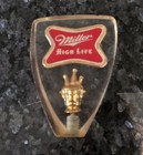 Vtg miller Beer tap Handle Miller High Life Lucite Acrylic 1960s breweriana 