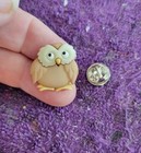  forest Wise Owl Tie Tack Lapel Pin - Desert Beach Perfect Gift   Very Unique 