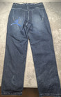 Vtg 90s Michael Air Jordan Jeans Mens Sz 36x38x12 Wide Leg Baggy Rare Sample