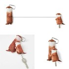 Plush Keychain Colorful Animal Key Chain Hangings Pendant Keyring