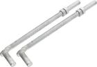 J-bolt Post Hinge 3 4  X 12  - Male J Bolts With Nuts  pack Of 2 