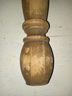 Vintage Wooden Architectural Salvage Ornate Turned Brown Column 21 3 4 