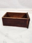 Vintage Wooden Card Catalog Drawer Brass Label Pull Library Office Storage Box