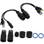 12v Poe Adapter  Passive Power Over Ethernet Splitter  Injector  Camera  Black