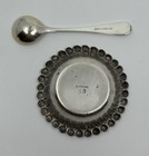 Vintage Birks Sterling Silver Salt Spoon And Unbranded Sterling Bowl