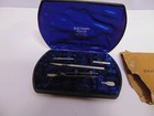 Vintage Dietzgen Drawing Instruments Ensign In Blue Velvet Hard Shell Case Usa