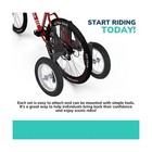 Moshay Adjustable Adult Bicycle Bike Stabilizers Training Wheels Fits 24  To    