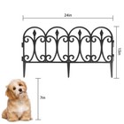 5 Pack Garden Fence No Dig Fencing Panel Plastic Border Animal Barrier  10ft