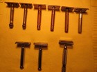 Lot Of 9 Vintage   Contemporary Double Edge Razors   22 Each  See Descriptition