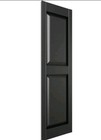 Mid America Black Raised Panel Vinyl Shutters 54 3 4  X  14 7 8  X  1  New