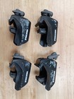 Set X 4 Yakima Lowrider Roof Rack Raised Side Rails Roundbar Towers - No Locks