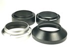Unbranded 49mm Screw-in Metal Lens Hood Shades Lot Of 4 Hoods