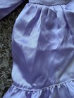 American Girl 18 In Doll Samantha Bridesmaid Purple Satin Lace Long Sleeve Dress