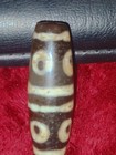 Rare Pre-1800s Indo tibetan Old Agate 4 Line 8 Eye Dzi Bead 14 48mm