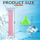 Disposable Ice Popsicle Mold Bags Comes With A Funnel Bpa Free Freezer Tube