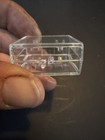 Lot Of 20 Acrylic Clear Hard Plastic Hinged Display Case 1-5 16   x 1-5 16   x 5 8   