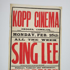 Vintage Cinema 1920 s Poster Kopp Cinema Sing Lee Magic Jackhoxie United Kingdom