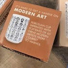 It s Hard To Get A Handle On Modern Art - Porcelain Tea Cup Featuring 65 Artists