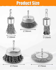 5 Pcs Drill Wire Brush Attachments Set  Heavy Duty Wire Brush Wheel For Drill  1