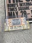 The Clash 1981 Nyc Poster      82 And    84 Ticket Stubs