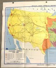 Vintage Nystrom Classroom Wall Map Changing America 1790-1860 Usa History