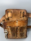 Vintage Klein Tools 5164 Electricians Leather Tool Pouch Belt 5202 L Made In Usa