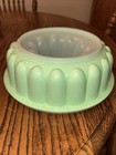 Vintage Tupperware Jadeite Mint Green Jello Mold Ice Ring Jel-n-serve 3 Pc  1202