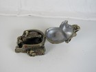Vintage Bombay Jeweled Elephant Desk Set Paperweight Magnifier Letter Opener