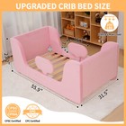 Barbella Toddler Bed Toddler Floor Bed Frame With Guard Rails Small Bed For Kids