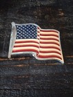 Usa United States Of America Flag Belt Buckle Metal Painted Enamal Usa Patriotic
