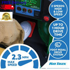 12v Kids Golf Cart Ride-on With Golf Accessories Forward Reverse Led Headlights