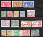 Saint Kitts  Nevis Card Of 30mint Hinged   Used Stamps  1937-58 Sg65 - 122 
