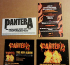 Pantera Lot 2000 Ozzfest Fall Tour Promo Handbills  2000 Sticker   Post Card
