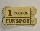 Funspot Weirs Beach  Nh Yellow Arcade Game Ticket