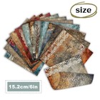 24 Sheets 6x6 Double Sided Scrapbook Paper Vintage Decorative Craft Paper Pack 