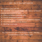 Floral Embossed Handmade Diy Card Kit  Set Of 6 With Envelopes