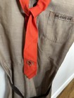 1960   s-70s Official Girl Scouts Usa Dress Brownies Uniform   Belt Costume Vtg