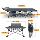 Slsy Adult Folding Bed Military Bed Light Weight Folding Rollaway Cot 600 Lbs