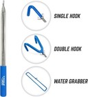 Disc Golf Retriever Pole Telescoping Disc Accessories Grabber 16 Inches To 16ft