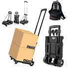 70lbs Folding Hand Truck Collapsible Trolley Cart Dolly Push Moving Warehouse