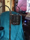 Tall Antique Brass Candle Holder Used 